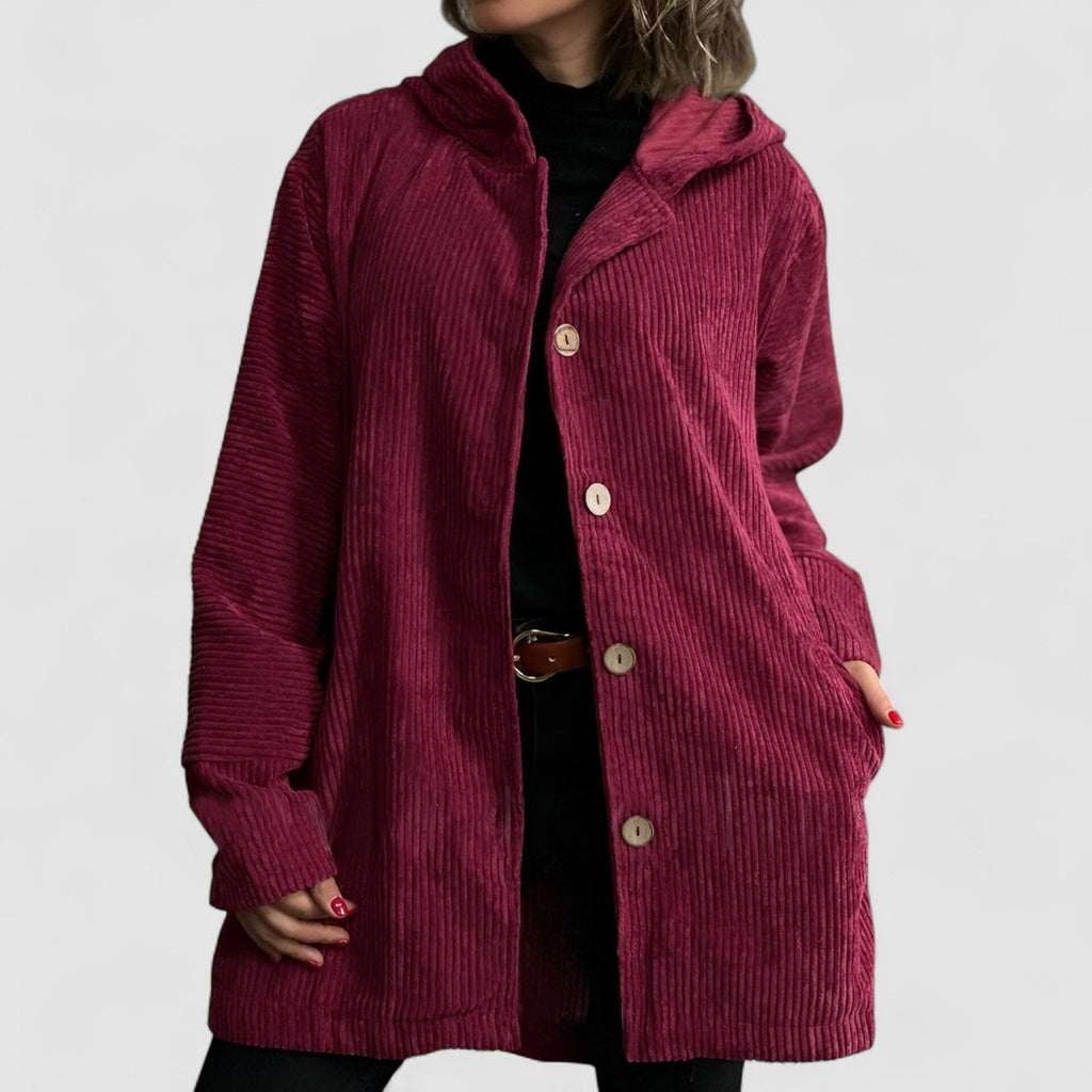 Hooded Corduroy Casual Warm Jacket