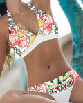 Ladies' Bikini Two-Piece with Halter Neck Top