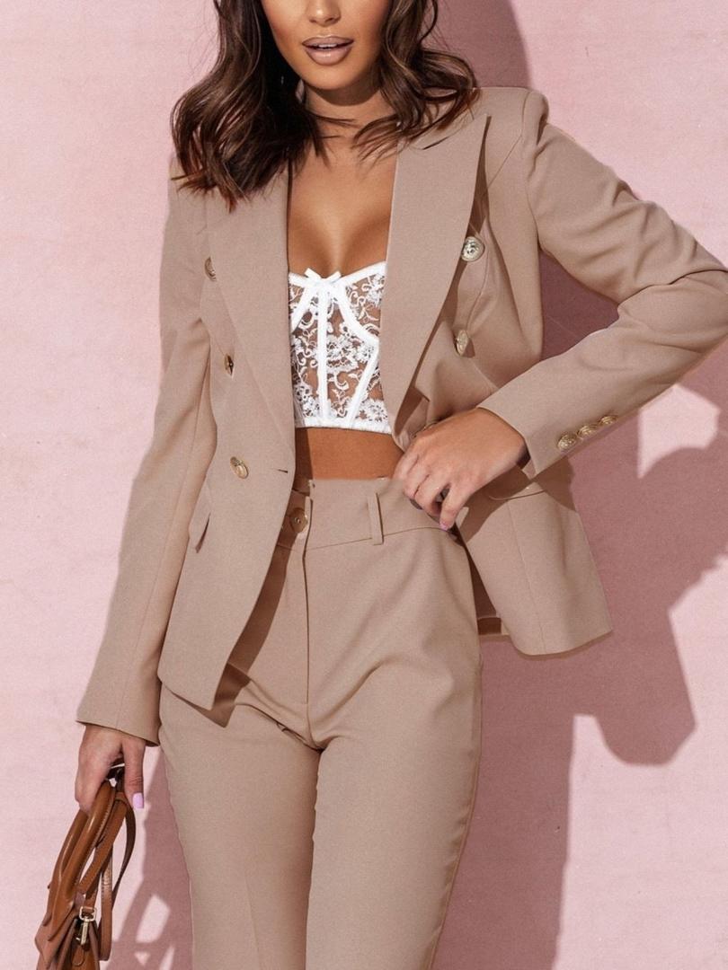 Two-Piece Blazer and Trousers Suit Women’s Business Set