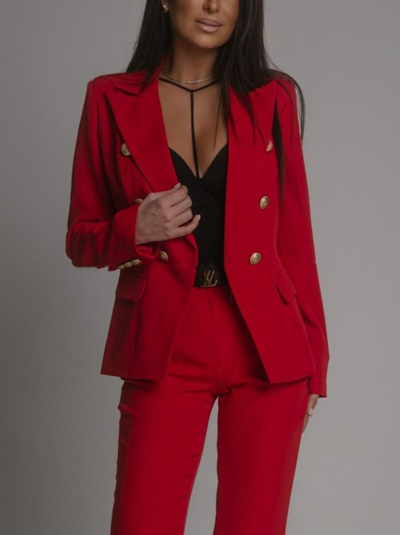 Two-Piece Blazer and Trousers Suit Women’s Business Set