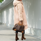 Long Hooded Pocketed Winter Jacket