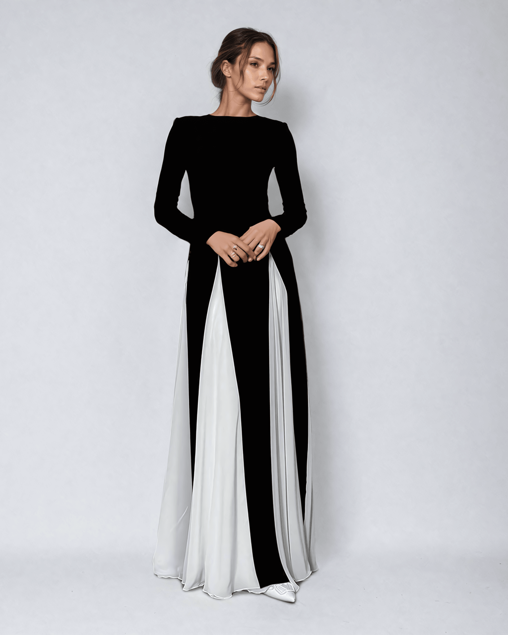 Women's Floral Embroidered Tulle Ball Gown