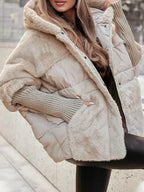 Stylish Padded Faux Fur Jacket
