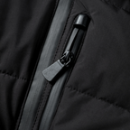 Short Quilted Belted Collared Jacket