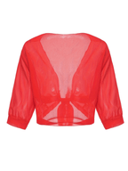 Lightweight Tie-Front Open Blouse