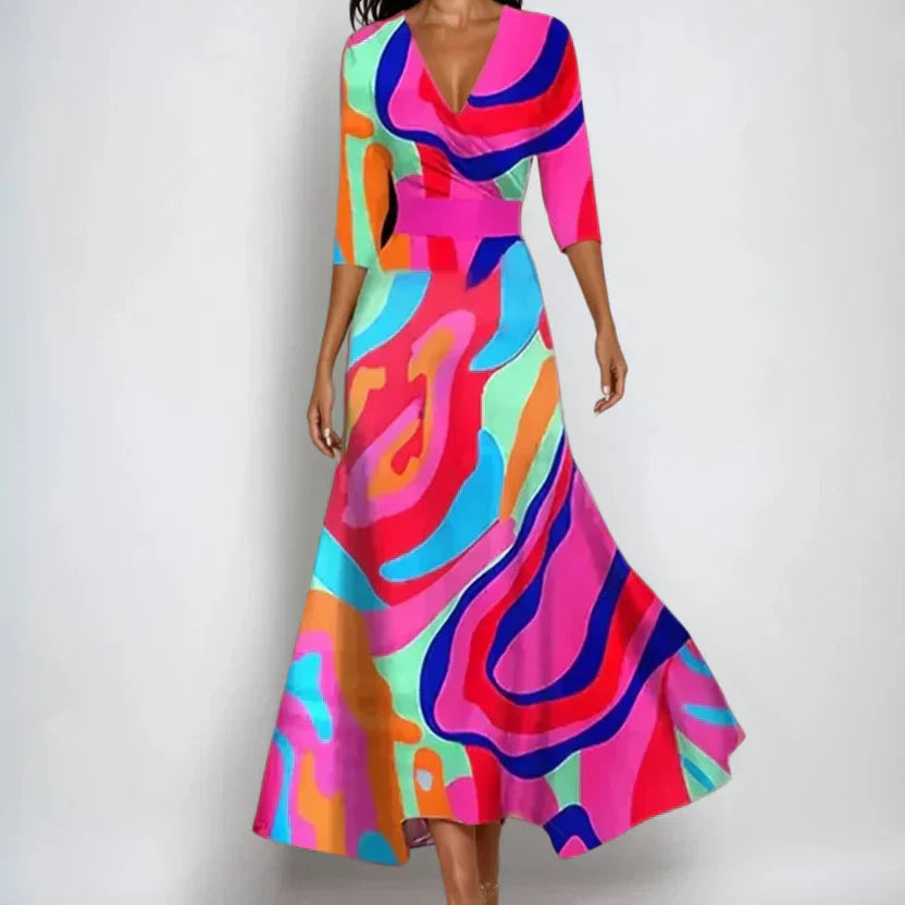 A-Line Dress for Women – Suitable for Festive Occasions and Summer Wear