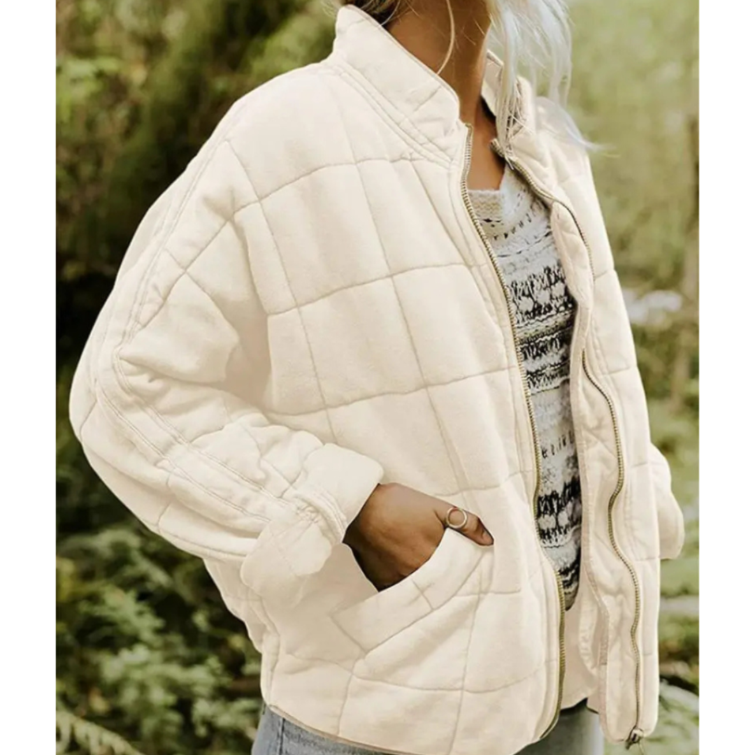 Warm Zip-Up Padded Winter Jacket