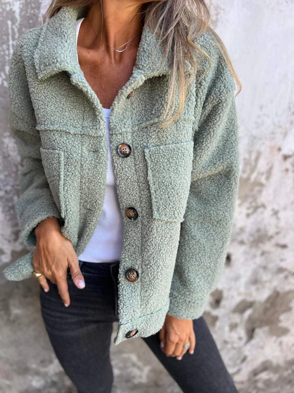 Short Wool Lapel Tailored Jacket