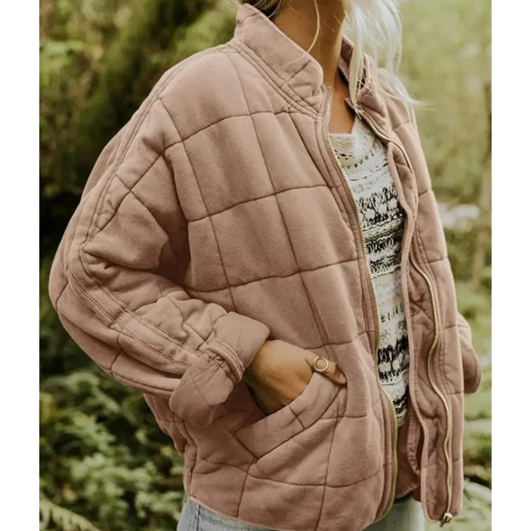 Warm Zip-Up Padded Winter Jacket