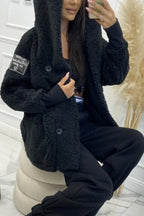 Plush Fleece Hooded Warm Jacket
