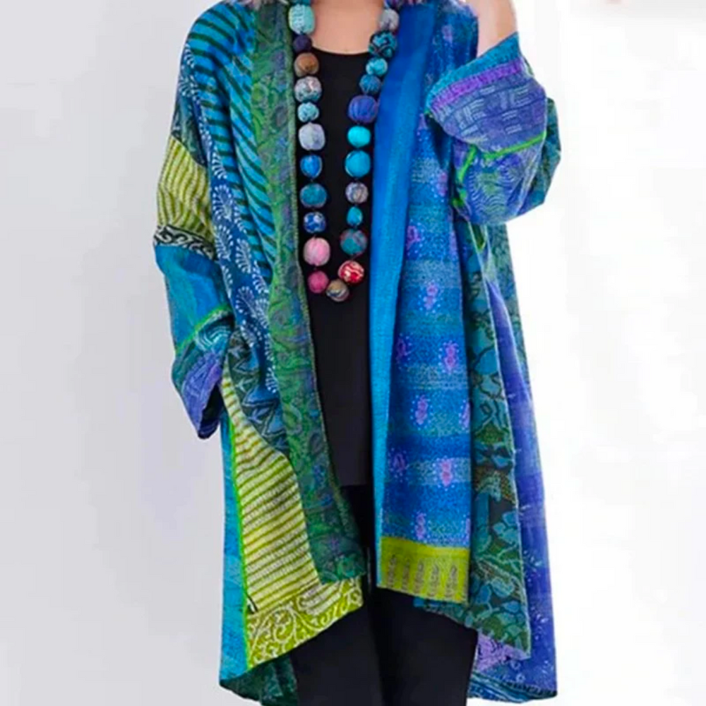 Kleurrijk Vintage Losvallend Licht Vest