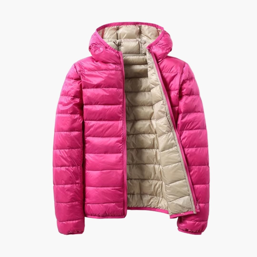 Hooded Reversible Quilted Padded Jacket