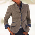Elegant Long-Sleeve Tailored Chic Jacket