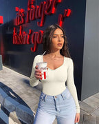 Sculpting V-Neck Bodysuit