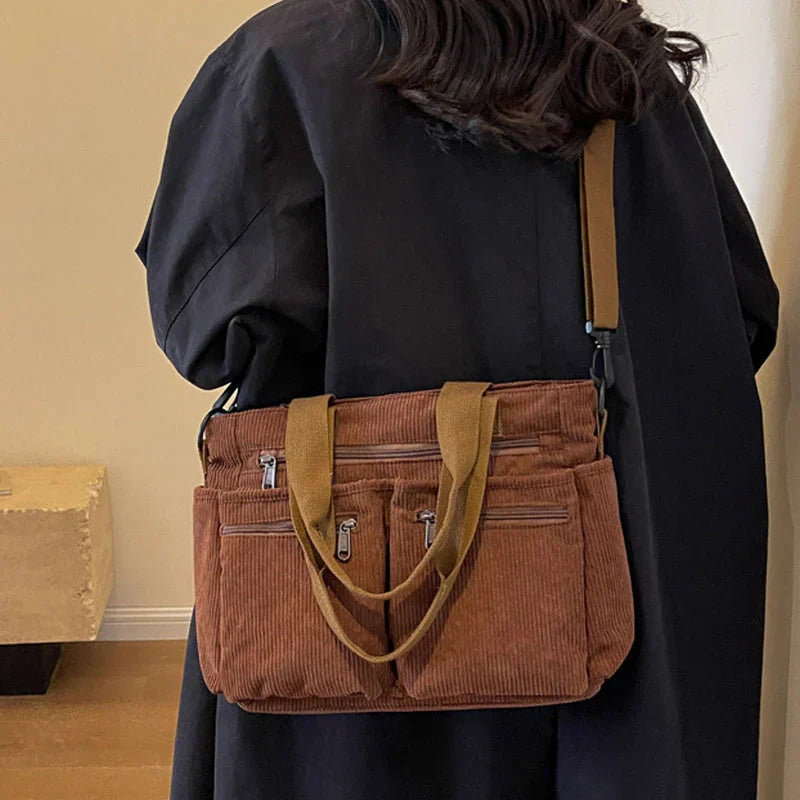 Dames Crossbodytas met Dubbele Rits
