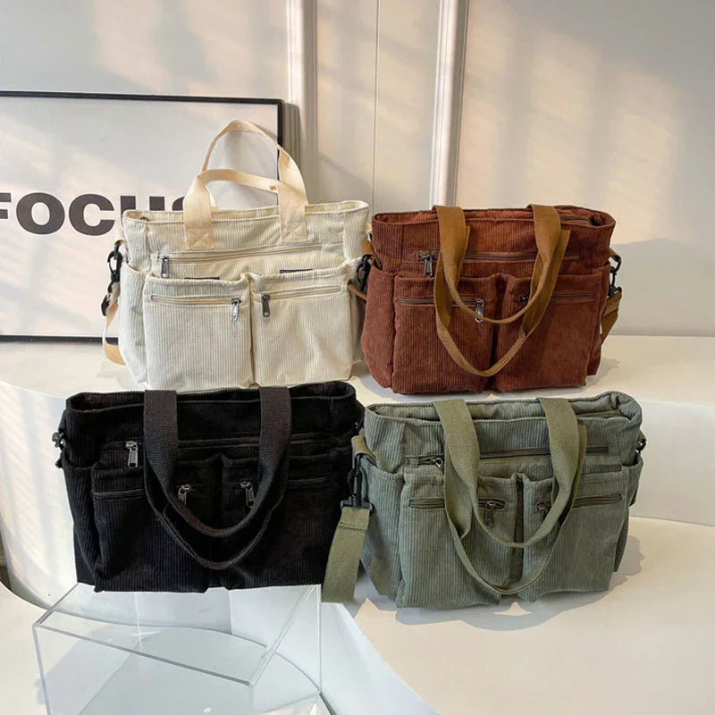 Women's Dual-Zip Crossbody Bag