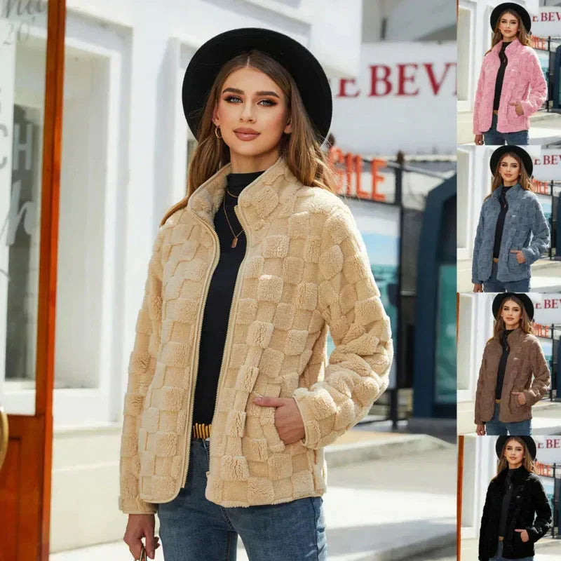 Checkered Padded Warm Winter Jacket
