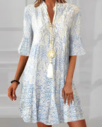 Floral Print Summer Dress Bohemian Women's Maxi Dress