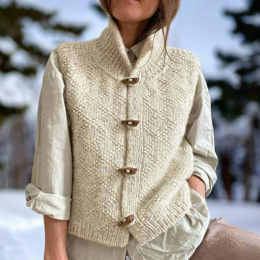 Soft Sleeveless Warm Knitted Cardigan