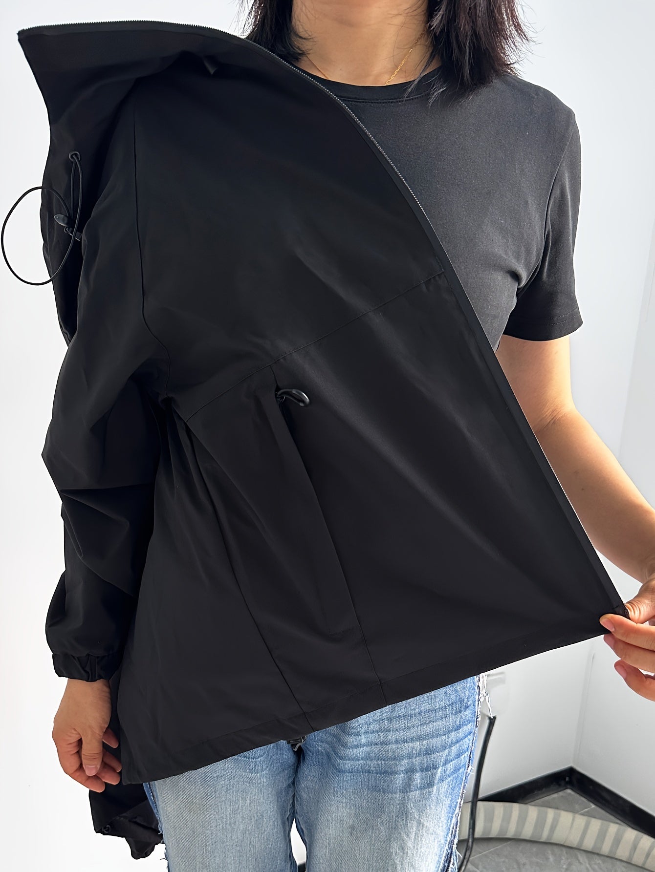 Windproof Hooded Waterproof Rain Jacket