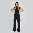 Women's Sleeveless Jumpsuit - Formal Wide-Leg One-Piece Party Suit