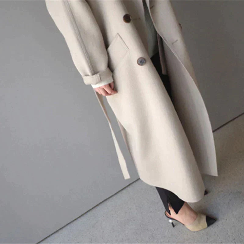 Elegant Long Wool Winter Coat