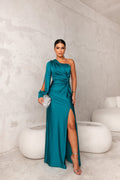 Women’s Sleeveless Maxi Dress – High Side Split – Floor-Length Evening Gown