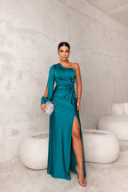 Women’s Sleeveless Maxi Dress – High Side Split – Floor-Length Evening Gown