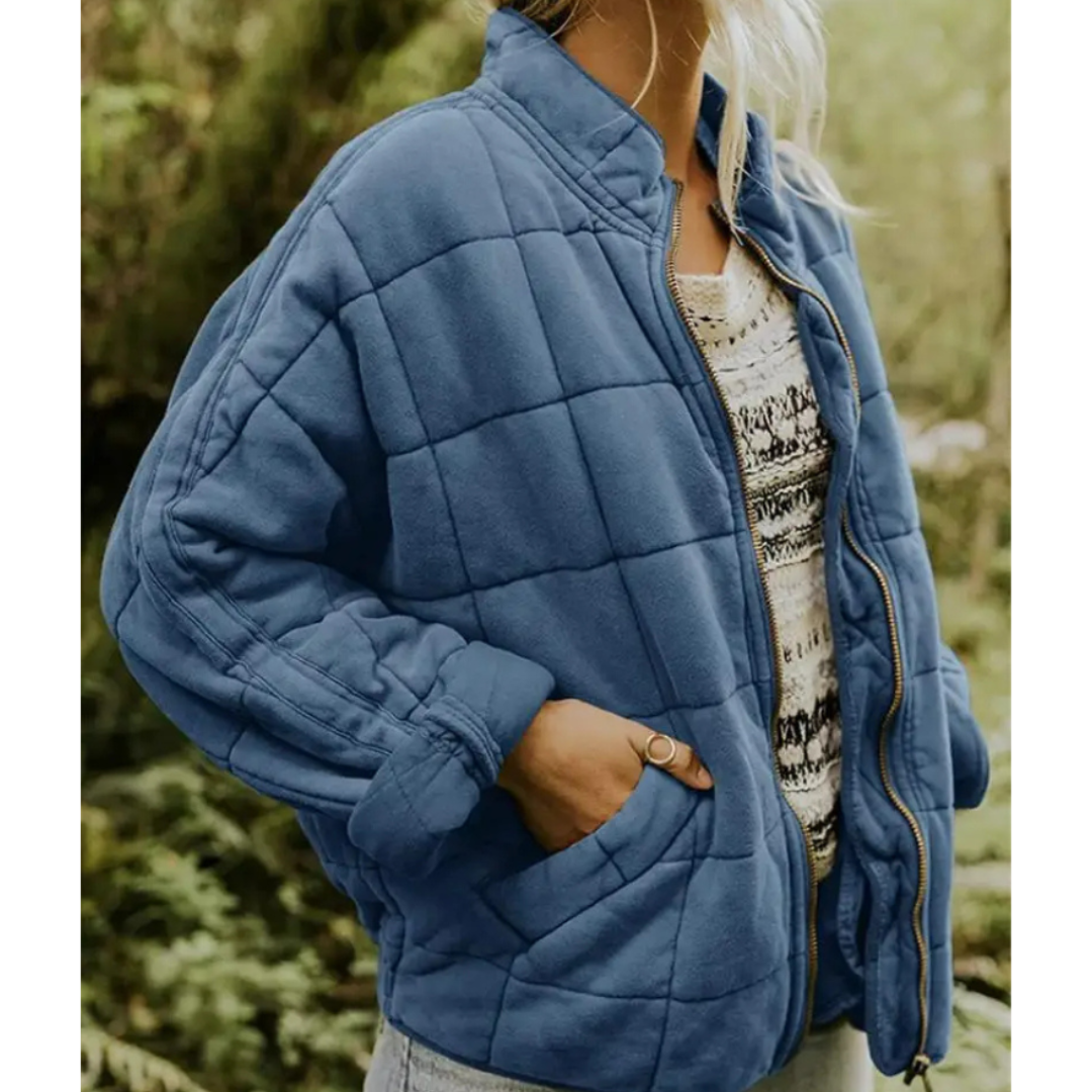 Warm Zip-Up Padded Winter Jacket