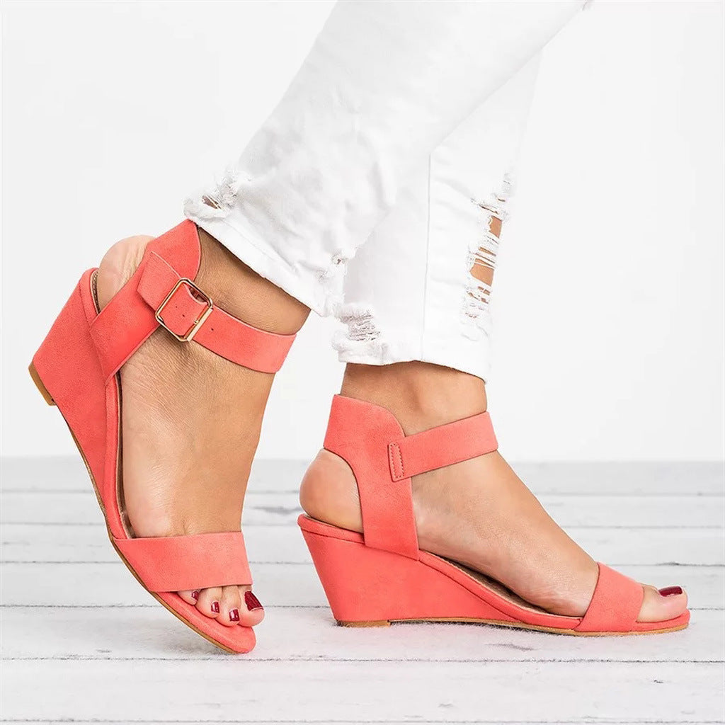 Women’s Spring Ankle Strap Wedge Sandals