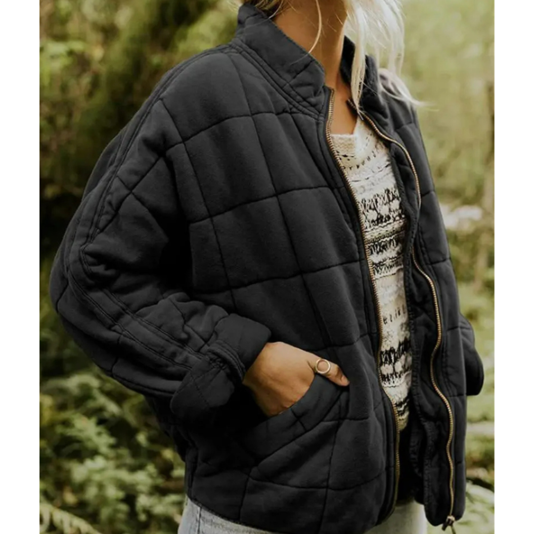 Warm Zip-Up Padded Winter Jacket
