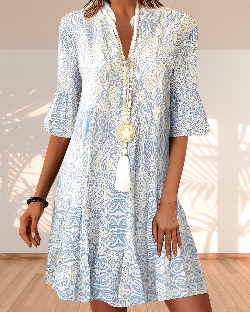 Floral Print Summer Dress Bohemian Women's Maxi Dress