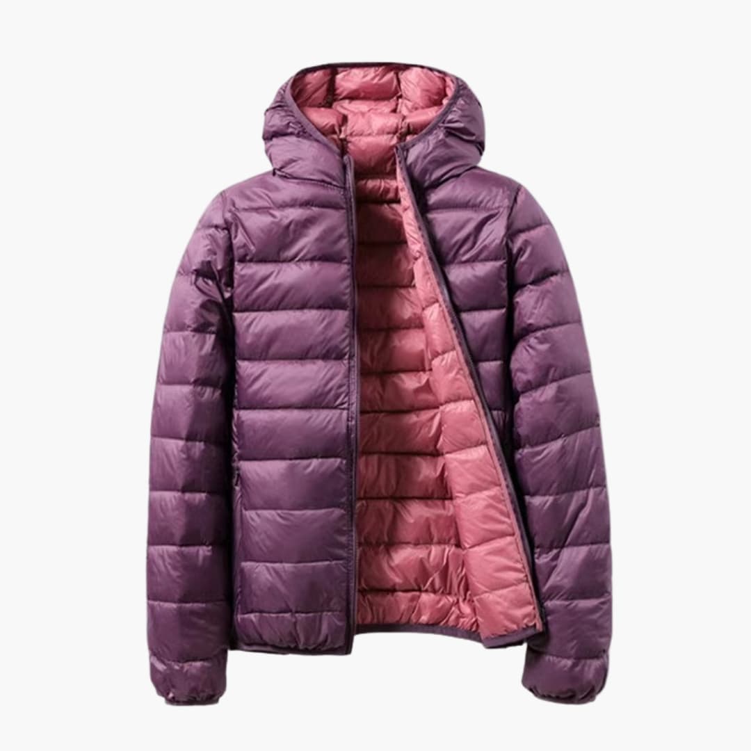 Hooded Reversible Quilted Padded Jacket