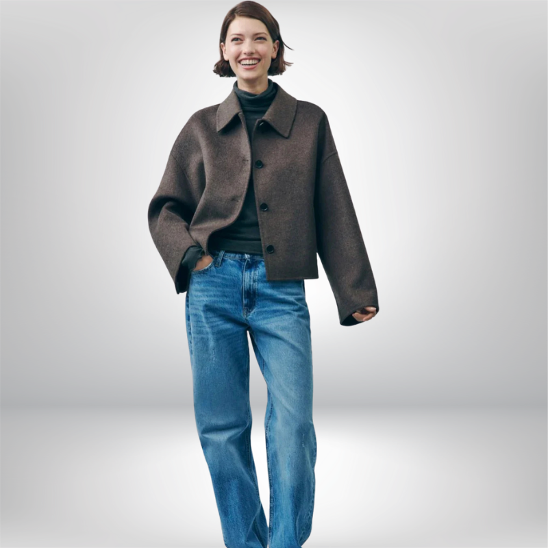 Oversized Elegant Short Transitional Jacket