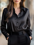 Ladies Slim Fit Blouse – With Long Sleeves, Suitable for Work and Everyday Use