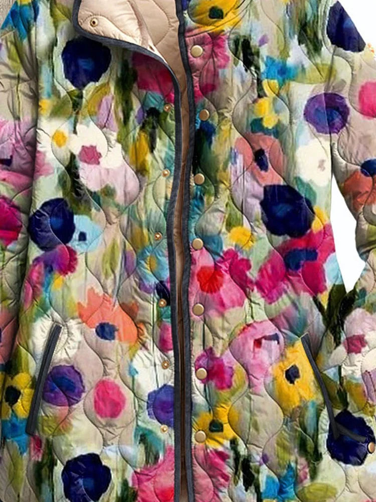 Vintage Charming Floral Casual Jacket