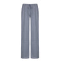 Women's Striped Lounge Trousers - Wide-Leg Pants