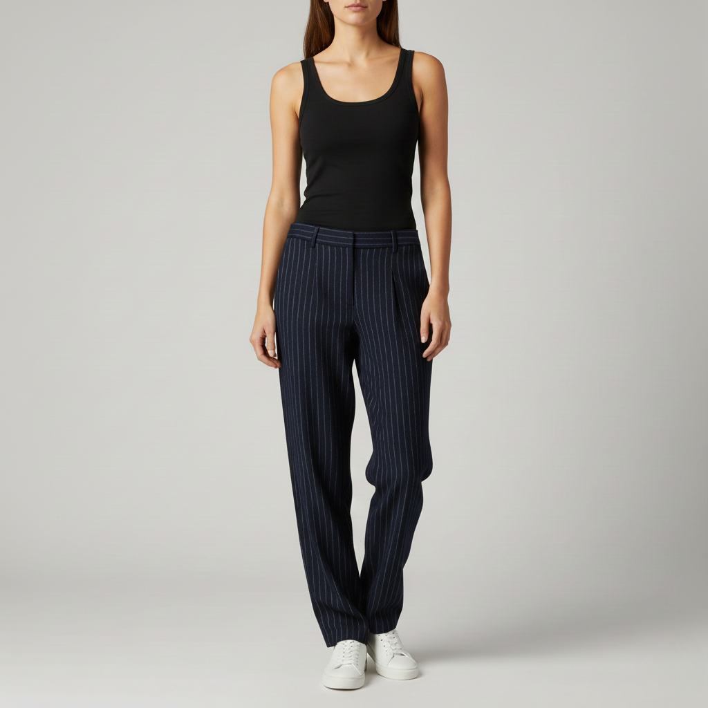 Relaxed Straight Leg Pants