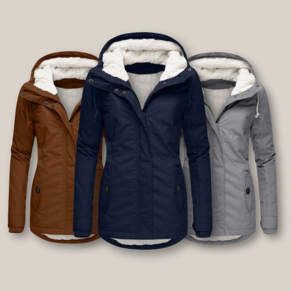Warm Fleece-Lined Padded Winter Jacket