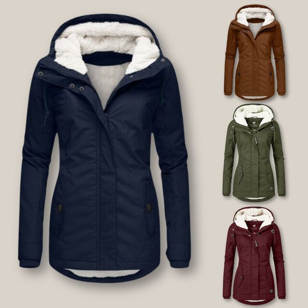 Warm Fleece-Lined Padded Winter Jacket