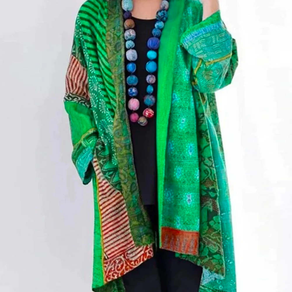 Kleurrijk Vintage Losvallend Licht Vest