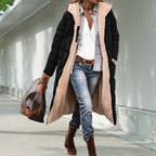 Long Hooded Pocketed Winter Jacket