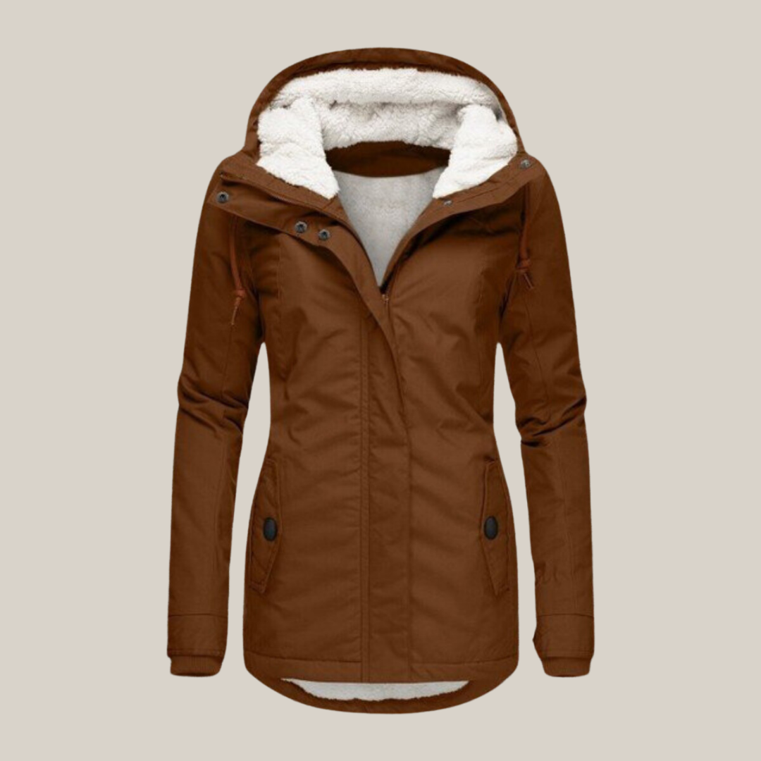 Warm Fleece-Lined Padded Winter Jacket