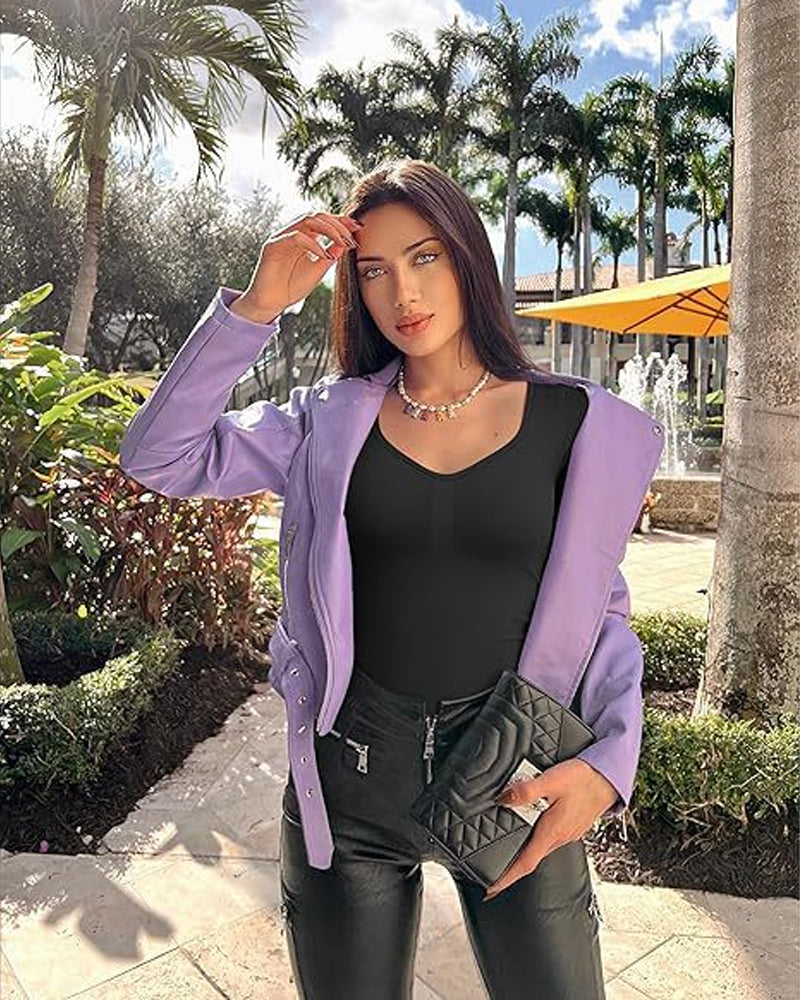Sculpting V-Neck Bodysuit