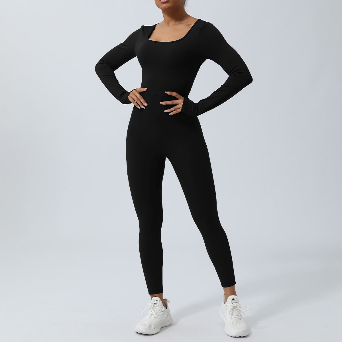 Women's Bold Cut-Out Bodysuit - Long Sleeve Snap-Crotch Leotard
