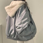 Oversized Reversible Teddy Bomber Jacket