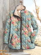 Beautiful Floral Quilted Padded Jacket