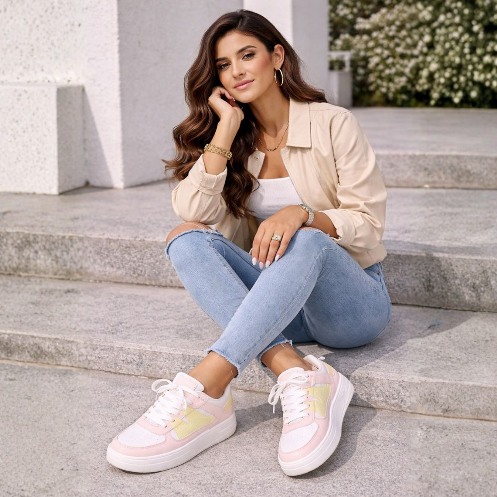 Women's Multi-Color Chunky Platform Sneakers