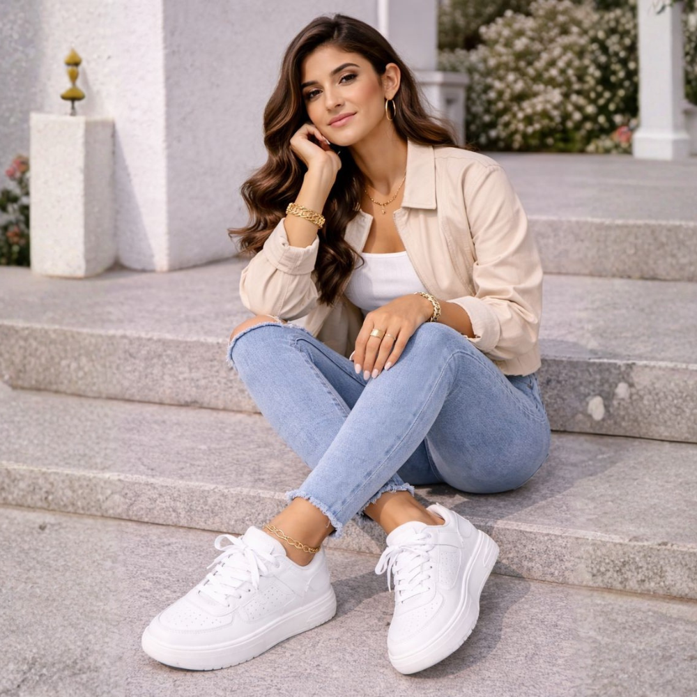 Women's Multi-Color Chunky Platform Sneakers