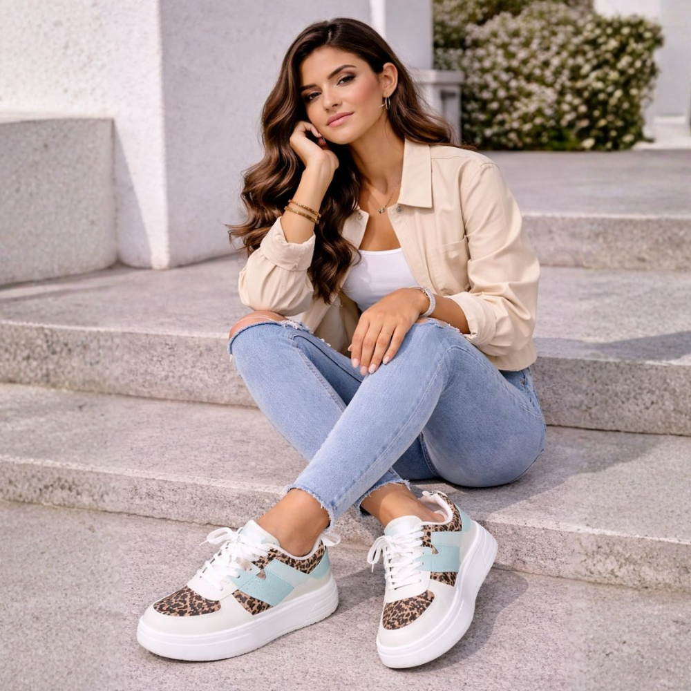 Women's Multi-Color Chunky Platform Sneakers